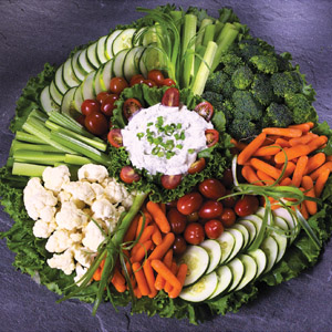pictures of vegetable trays